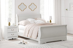Best Deals Furniture - Ashley Furniture - Anarasia Full Sleigh Bed - Full Sleigh Bed / White - B129B2