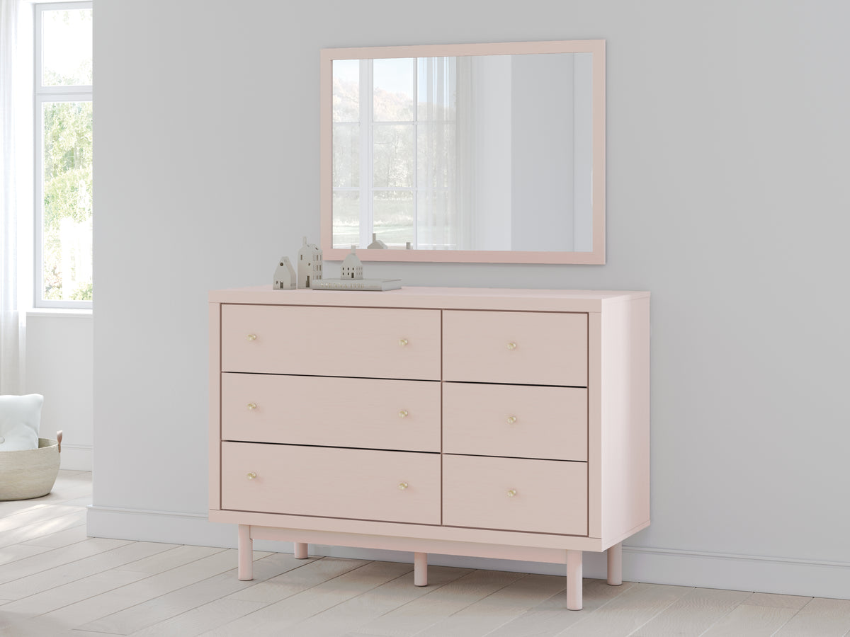 Best Deals Furniture - Ashley Furniture - Wistenpine Dresser and Mirror - Dresser and Mirror / Blush - B1323B1