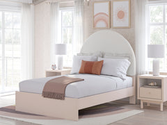 Best Deals Furniture - Ashley Furniture - Wistenpine Full Upholstered Panel Bed - Full Upholstered Panel Bed / Blush - B1323B9