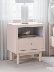 Best Deals Furniture - Ashley Furniture - Wistenpine Nightstand - One Drawer Night Stand / Blush - B1323-91