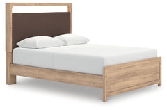 Best Deals Furniture - Ashley Furniture - Kinlanni Queen Upholstered Platform Bed - Queen Upholstered Platform Bed - PCB1360B10