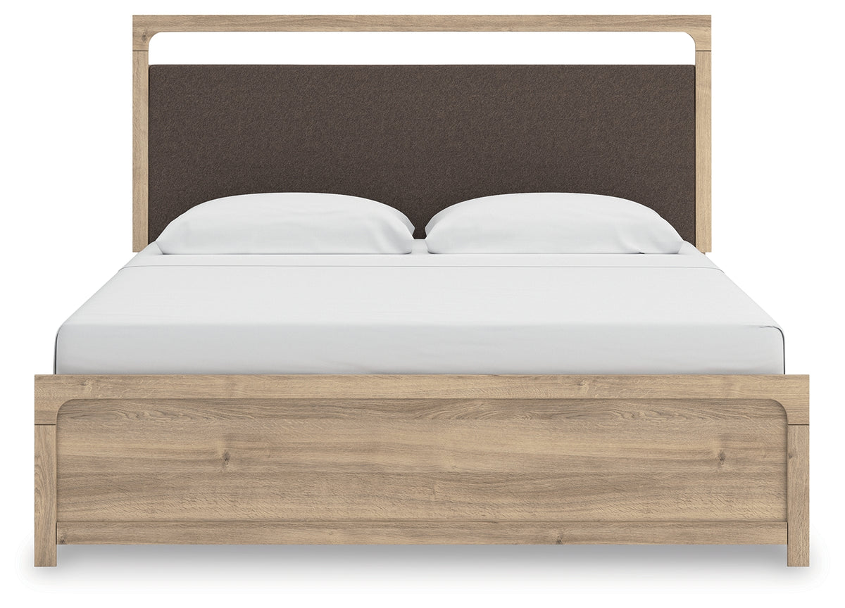Best Deals Furniture - Ashley Furniture - Kinlanni King Upholstered Panel Bed - King Upholstered Panel Bed - PCB1360B15