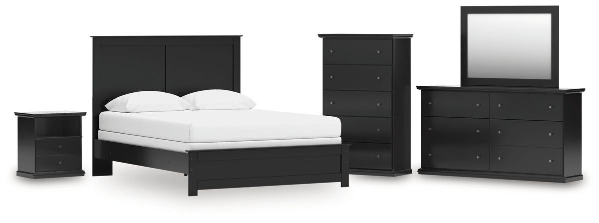 Best Deals Furniture - Ashley Furniture - Maribel Queen Panel Bed, Dresser, Mirror, Chest and Nightstand - Queen Panel Bed, Dresser, Mirror, Chest and Nightstand - B138B75