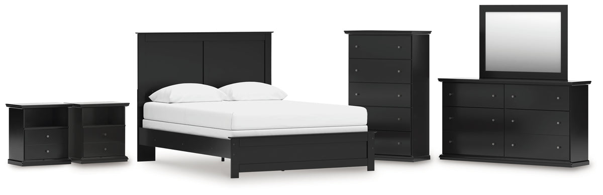 Best Deals Furniture - Ashley Furniture - Maribel Queen Panel Bed, Dresser, Mirror, Chest and 2 Nightstands - Queen Panel Bed, Dresser, Mirror, Chest and 2 Nightstands - B138B76