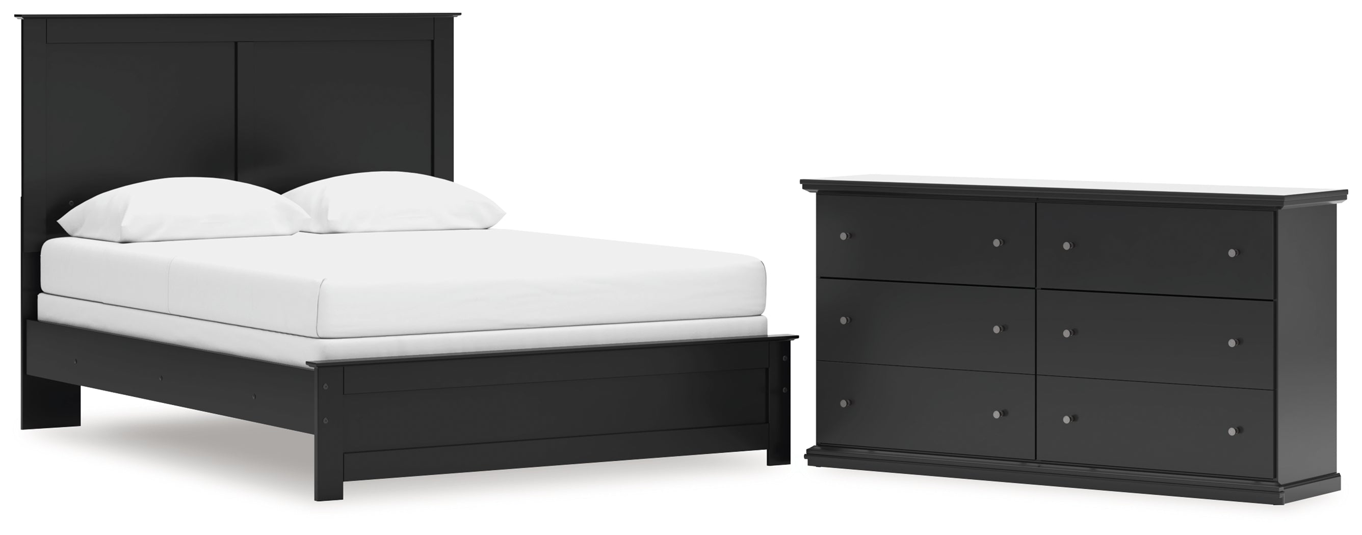 Best Deals Furniture - Ashley Furniture - Maribel Queen Panel Bed and Dresser - Queen Panel Bed and Dresser - B138B83