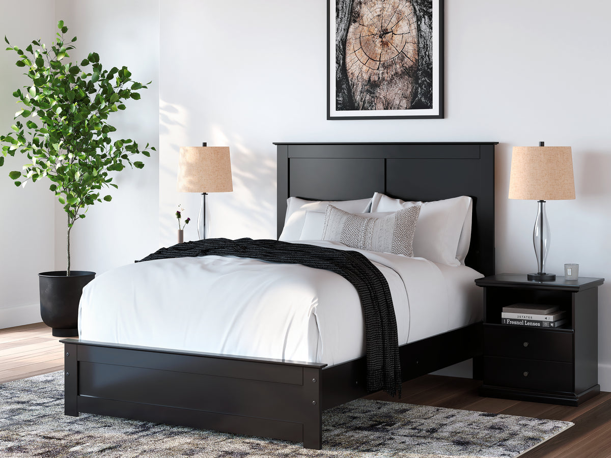 Best Deals Furniture - Ashley Furniture - Maribel Full Panel Bed - Full Panel Bed / Black - B138B52