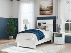 Best Deals Furniture - Ashley Furniture - Bostwick Shoals Twin Panel Bed - Twin Panel Bed / White - B139B41