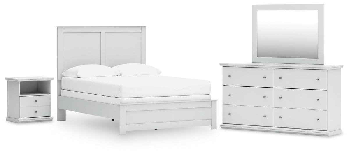 Best Deals Furniture - Ashley Furniture - Bostwick Shoals Full Panel Bed, Dresser, Mirror and Nightstand - Full Panel Bed, Dresser, Mirror and Nightstand - B139B58