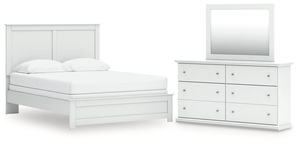 Best Deals Furniture - Ashley Furniture - Bostwick Shoals Queen Panel Bed, Dresser and Mirror - Queen Panel Bed, Dresser and Mirror - B139B69