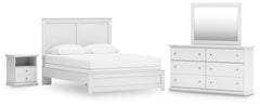 Best Deals Furniture - Ashley Furniture - Bostwick Shoals Queen Panel Bed, Dresser, Mirror and Nightstand - Queen Panel Bed, Dresser, Mirror and Nightstand - B139B55