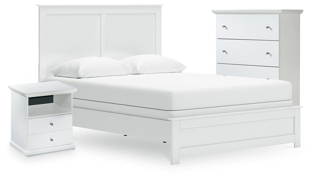 Best Deals Furniture - Ashley Furniture - Bostwick Shoals Queen Panel Bed, Cheat and Nightstand - Queen Panel Bed, Cheat and Nightstand - B139B68