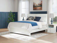Best Deals Furniture - Ashley Furniture - Bostwick Shoals King Panel Bed - King Panel Bed / White - B139B47