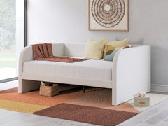 Best Deals Furniture - Ashley Furniture - Arloster Full Upholstered Day Bed - Full Upholstered Day Bed / Tan/White - PCB1566B10
