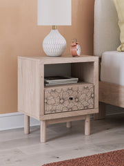 Best Deals Furniture - Ashley Furniture - Arloster Nightstand - One Drawer Night Stand / Tan - PCB1566-91