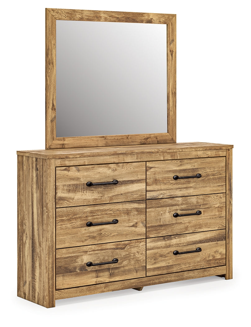 Best Deals Furniture - Ashley Furniture - Maystonna Dresser and Mirror - Dresser and Mirror / Brown - PCB1580B1