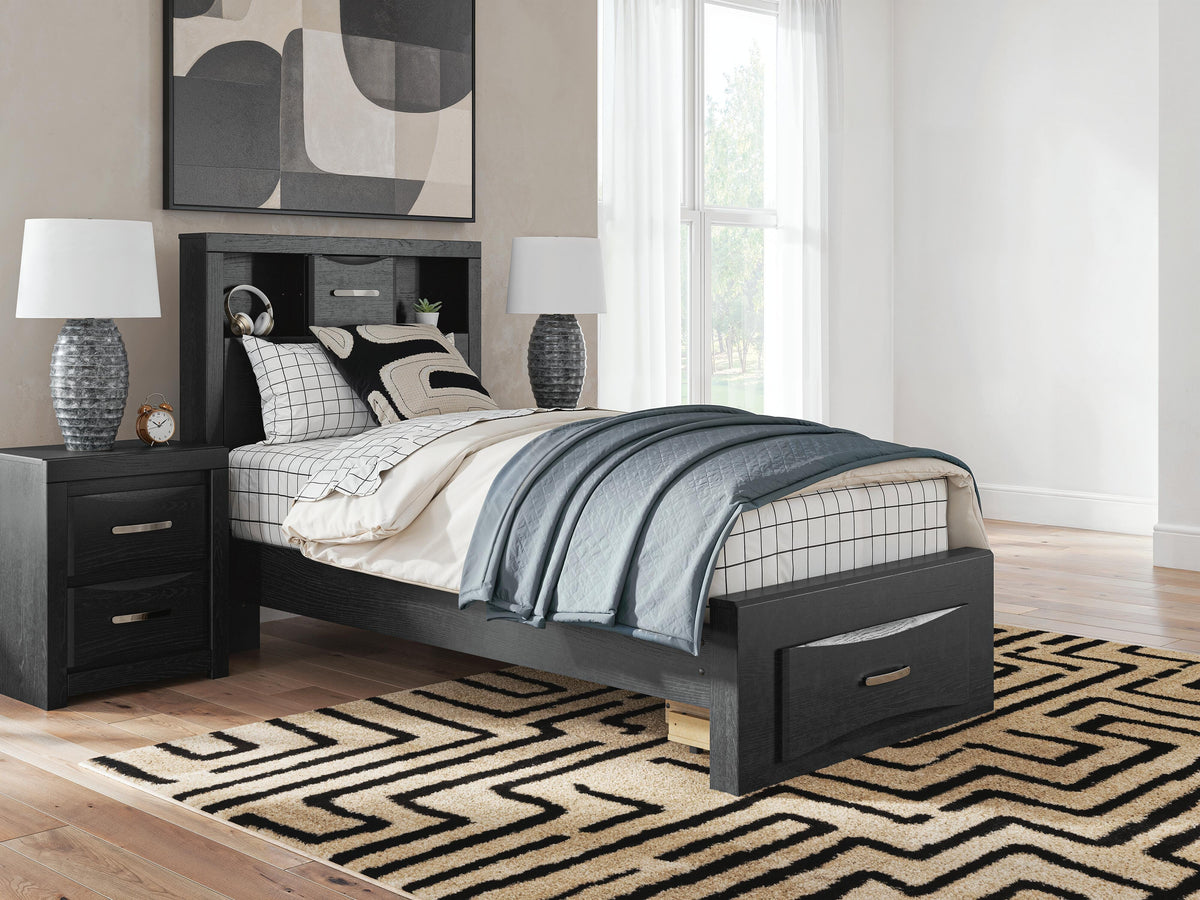 Best Deals Furniture - Ashley Furniture - Stabotta Twin Bookcase Storage Bed - Twin Bookcase Storage Bed - PCB1755B12