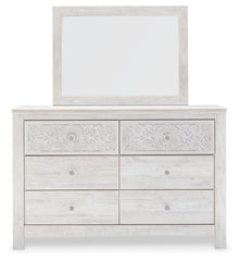 Paxberry King Panel Bed, Dresser, Mirror and Nightstand