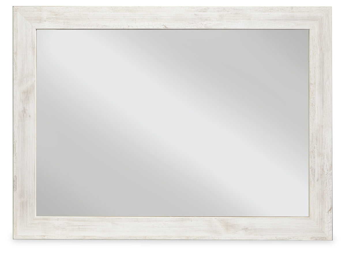 Best Deals Furniture - Ashley Furniture - Paxberry Bedroom Mirror - Bedroom Mirror / Whitewash - B181-36