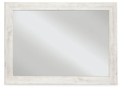 Best Deals Furniture - Ashley Furniture - Paxberry Bedroom Mirror - Bedroom Mirror / Whitewash - B181-36