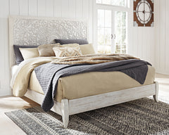 Best Deals Furniture - Ashley Furniture - Paxberry King Panel Bed - King Panel Bed / Whitewash - B181B10