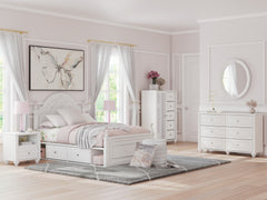 Kozlani Twin Upholstered Panel Storage Bed