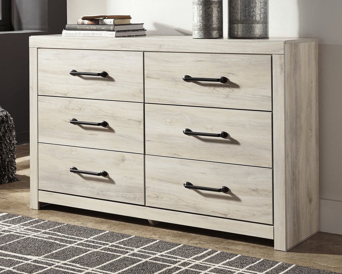 Best Deals Furniture - Ashley Furniture - Cambeck Dresser - Six Drawer Dresser / Whitewash - B192-31