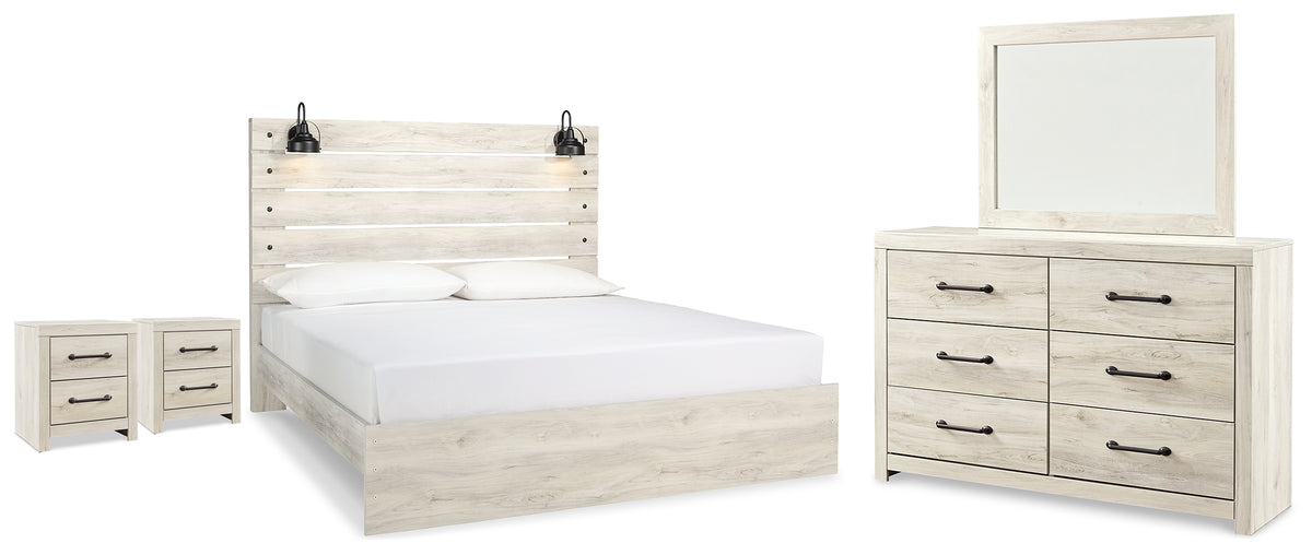 Best Deals Furniture - Ashley Furniture - Cambeck King Panel Bed, Dresser, Mirror and 2 Nightstands - King Panel Bed, Dresser, Mirror and 2 Nightstands - B192B130