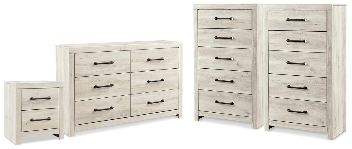 Best Deals Furniture - Ashley Furniture - Cambeck Dresser, 2 Chests and 1 Nightstand - Dresser, 2 Chests and 1 Nightstand - B192B144