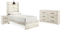 Best Deals Furniture - Ashley Furniture - Cambeck Twin Panel Bed, Dresser and Nightstand - Twin Panel Bed, Dresser and Nightstand - B192B70