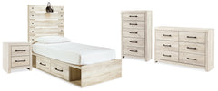 Best Deals Furniture - Ashley Furniture - Cambeck Twin Panel Bed, Dresser, Chest and Nightstand - Twin Panel Bed, Dresser, Chest and Nightstand - B192B84