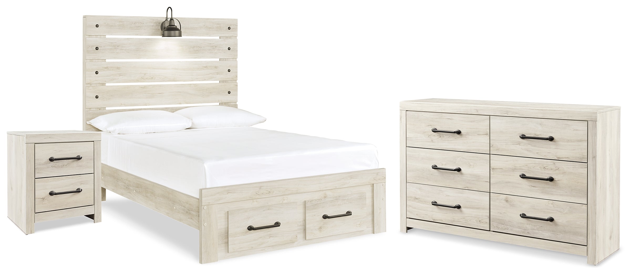 Best Deals Furniture - Ashley Furniture - Cambeck Full Panel Bed, Dresser and Nightstand - Full Panel Bed, Dresser and Nightstand - B192B134