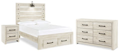 Best Deals Furniture - Ashley Furniture - Cambeck Full Panel Bed, Dresser and Nightstand - Full Panel Bed, Dresser and Nightstand - B192B134