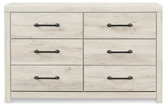Cambeck King Panel Storage Bed. Dresser and Nightstand