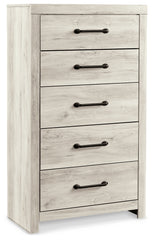 Cambeck Full Panel Bed with Storage, Chest and Nightstand