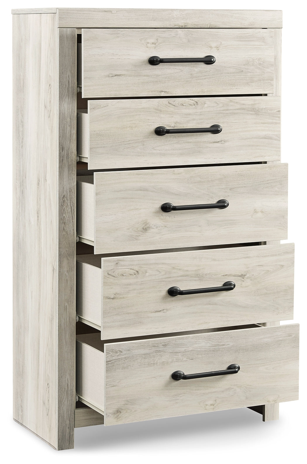 Cambeck King Panel Bed with Storage, Chest and Nightstand