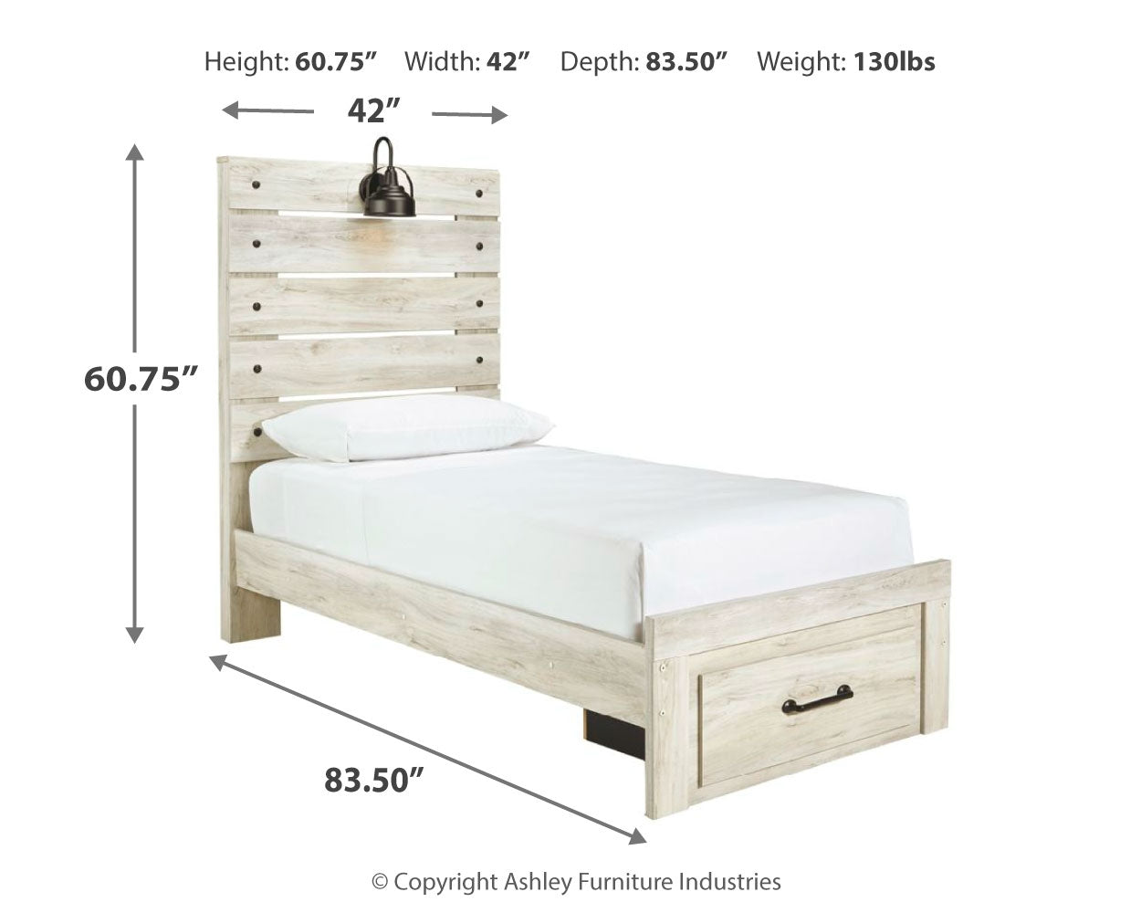 Cambeck Twin Panel Bed