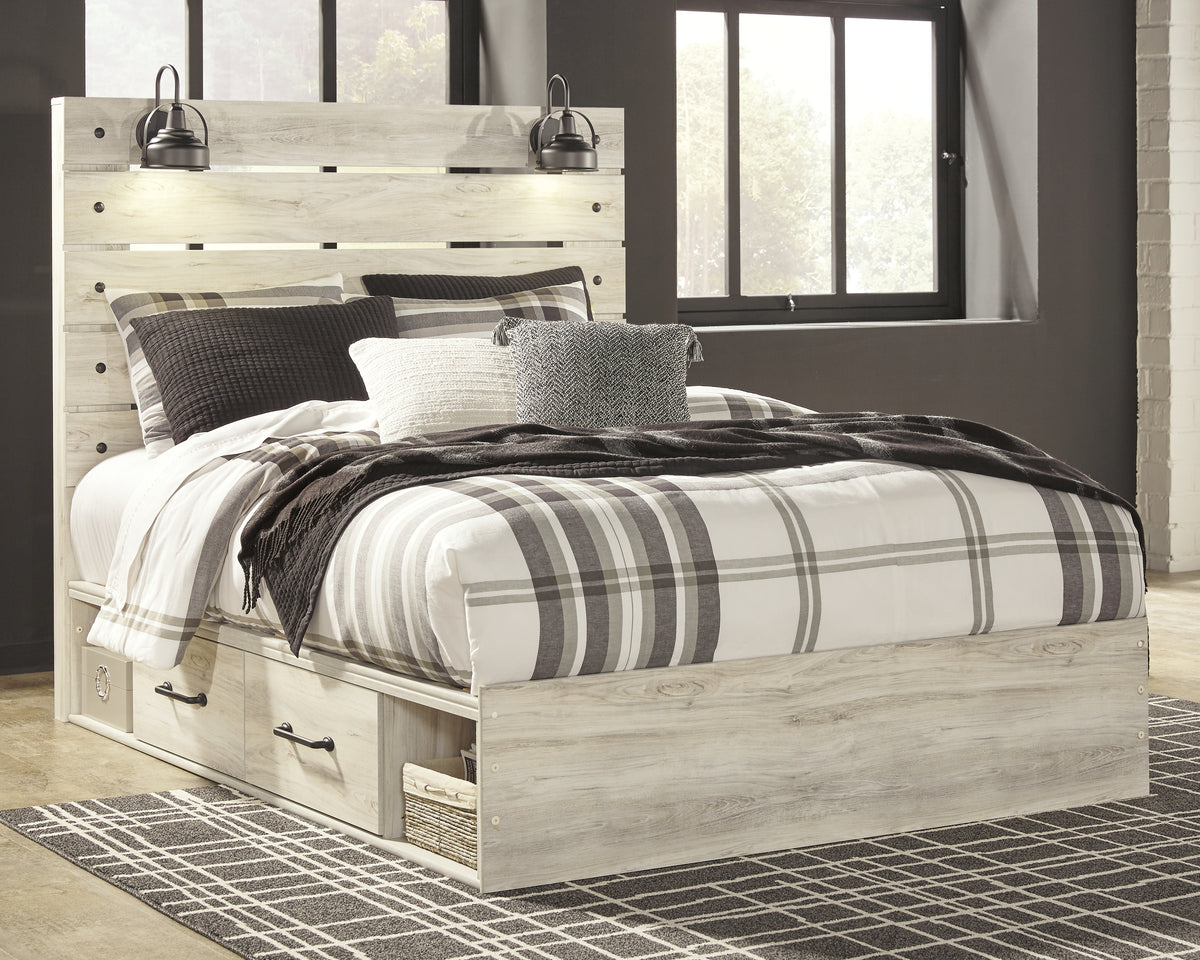 Best Deals Furniture - Ashley Furniture - Cambeck Queen Panel Bed with 2 Storage Drawers - Queen Panel Bed with 2 Storage Drawers - B192B17