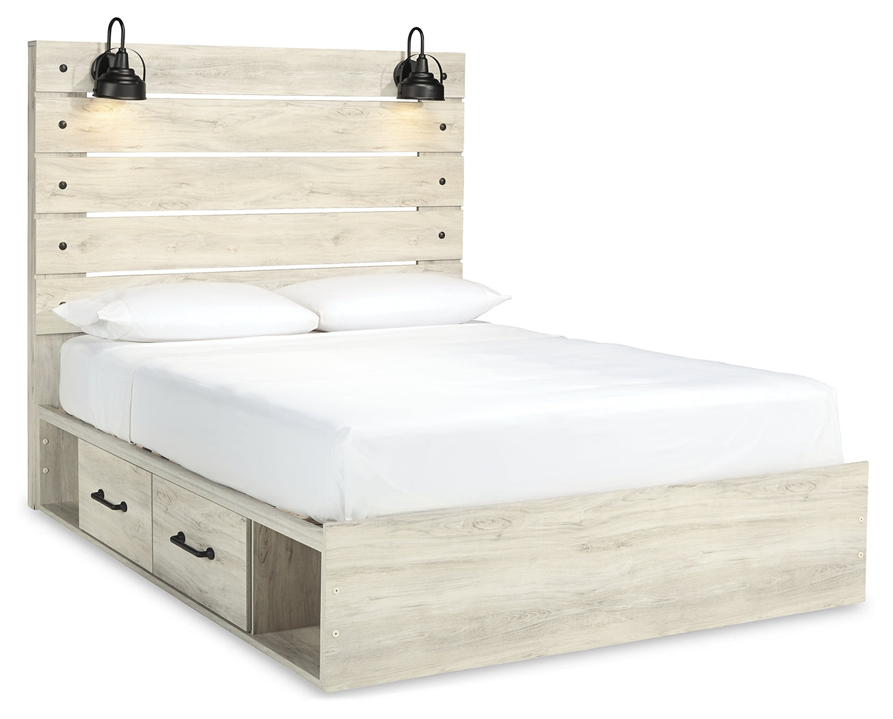 Cambeck Queen Panel Storage Bed, Dresser, Mirror, 2 Chests and 2 Nightstands