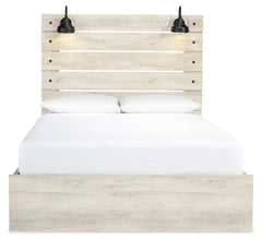 Cambeck Queen Panel Storage Bed and 2 Nightstands