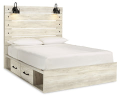 Cambeck Queen Panel Bed with Storage, Dresser, Mirror, Chest and Nightstand