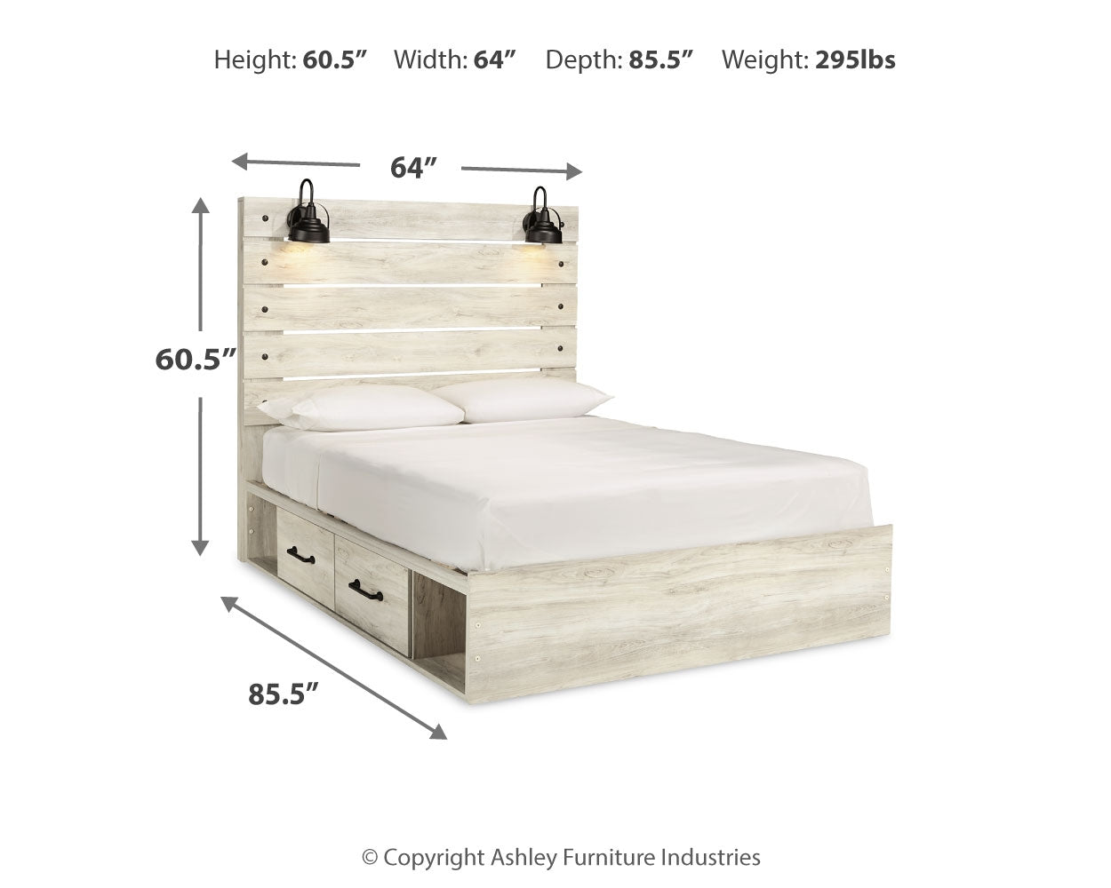 Cambeck Queen Panel Bed with Storage and Dresser