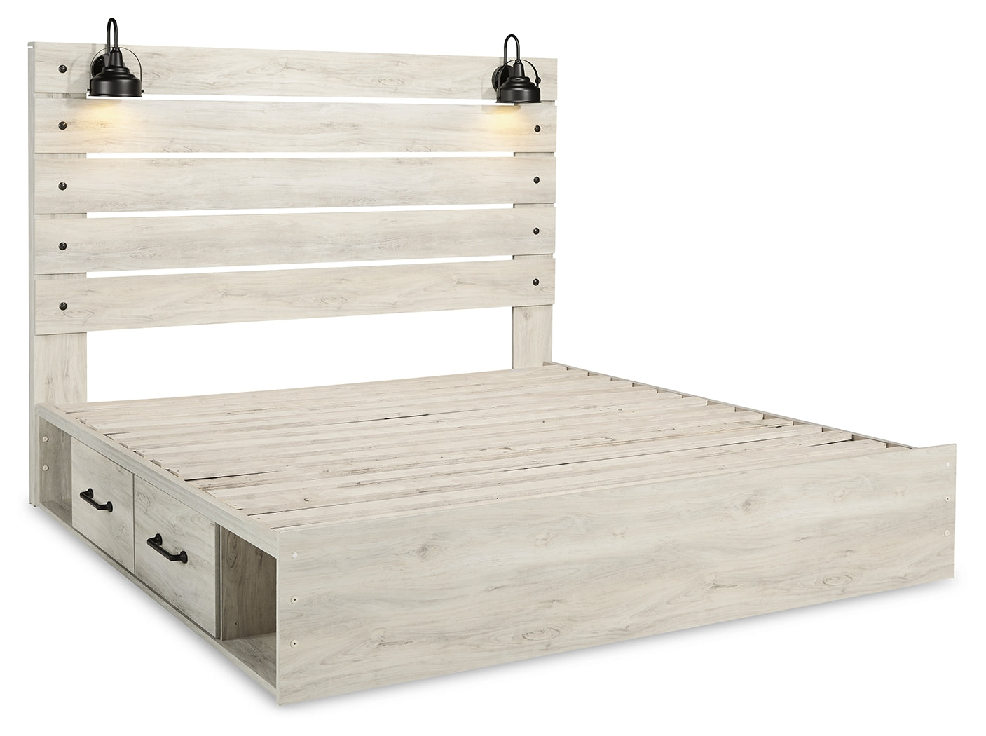 Cambeck King Storage Bed, Dresser, Mirror and 2 Nightstands