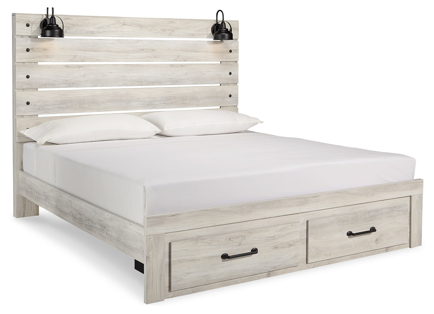 Cambeck King Storage Bed, Dresser, Mirror and 2 Nightstands