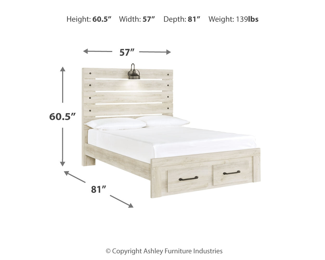 Cambeck Full Panel Bed