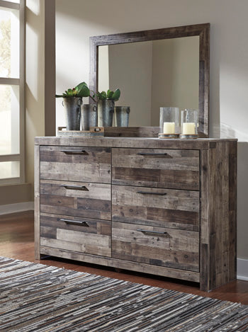 Best Deals Furniture - Ashley Furniture - Derekson Bedroom Mirror - Bedroom Mirror / Multi Gray - B200-36
