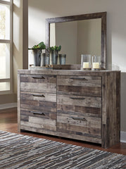 Best Deals Furniture - Ashley Furniture - Derekson Bedroom Mirror - Bedroom Mirror / Multi Gray - B200-36