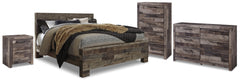 Best Deals Furniture - Ashley Furniture - Derekson Queen Panel Storage Bed, Dresser, Chest and Nightstand - Queen Panel Storage Bed, Dresser, Chest and Nightstand - B200B84