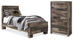 Best Deals Furniture - Ashley Furniture - Derekson Twin Panel Bed and Chest - Twin Panel Bed and Chest - B200B66