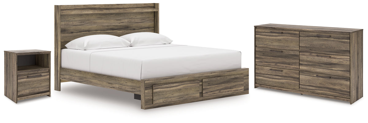 Best Deals Furniture - Ashley Furniture - Elbrim King Panel Storage Bed, Dresser and Nightstand - King Panel Storage Bed, Dresser and Nightstand - PCB2005B24