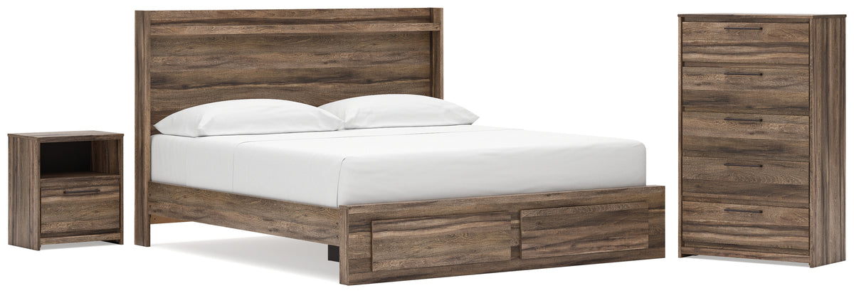 Best Deals Furniture - Ashley Furniture - Elbrim King Panel Storage Bed, Chest and Nightstand - King Panel Storage Bed, Chest and Nightstand - PCB2005B28
